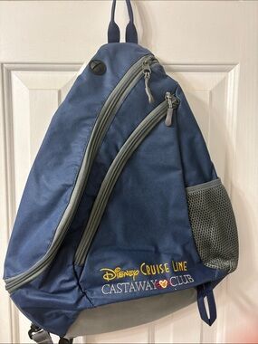 Disney Cruise Line Castaway Club Navy Sling Backpack